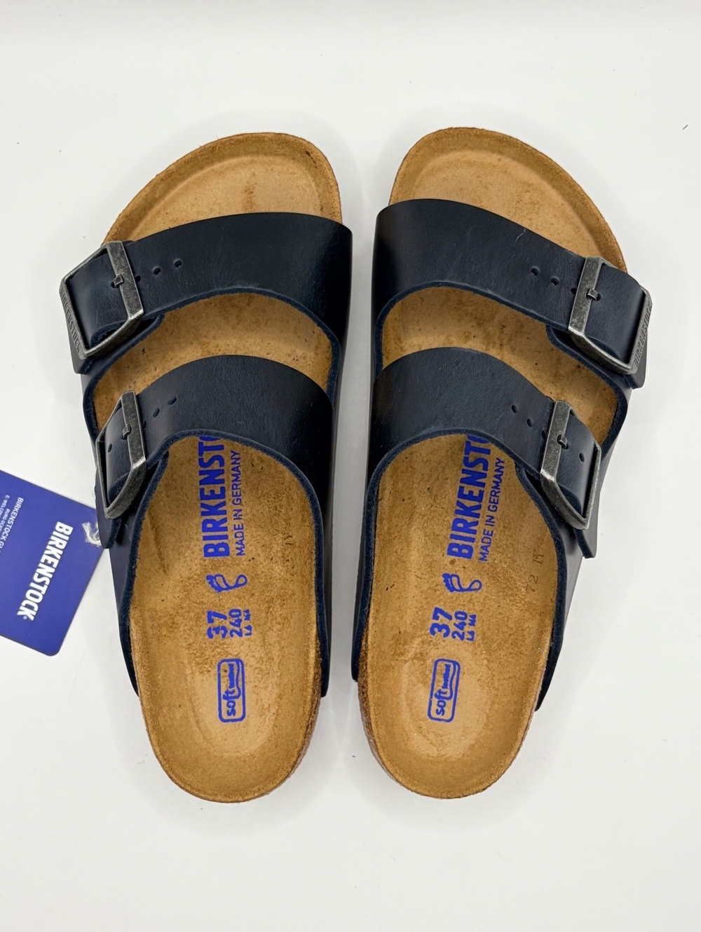 Birkenstock Arizona BS Blue Sandals EU 37 Womens 6 Mens 4 Brand New